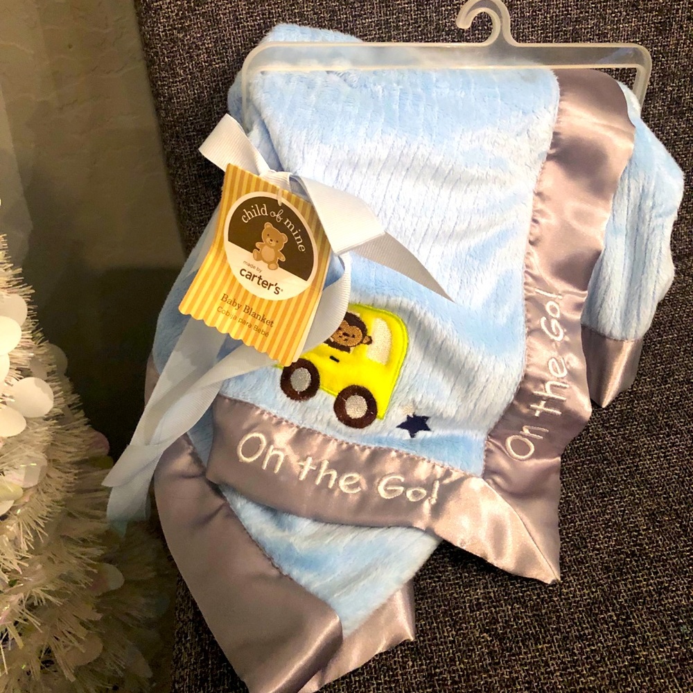 Carter’s brand new fleece boys baby blanket